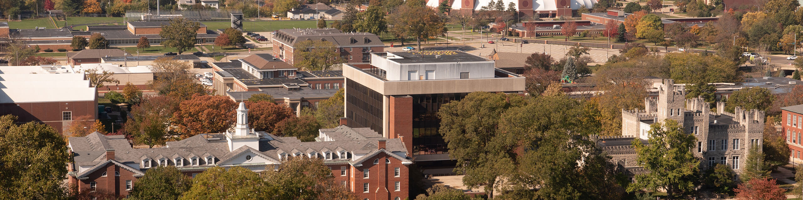 Aerial photo of campus.